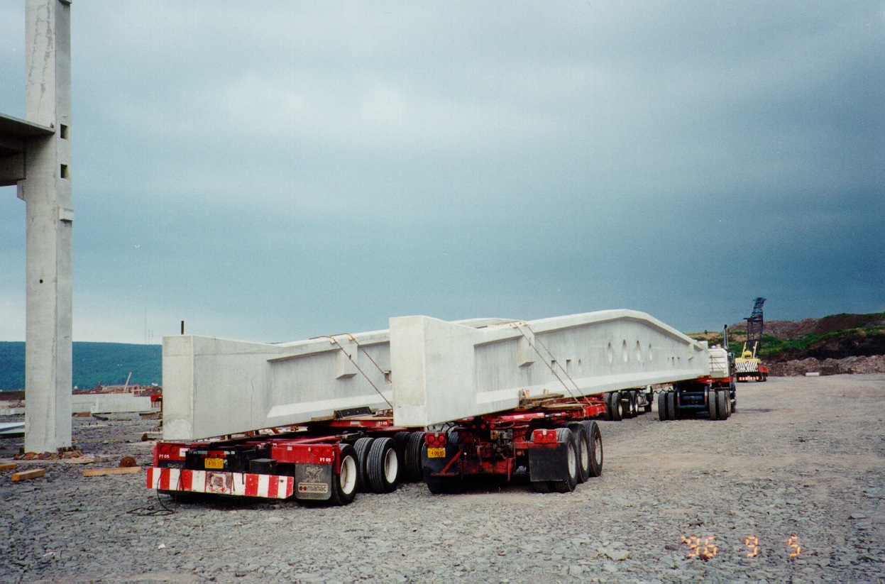 Stora Roof Beam on trailer