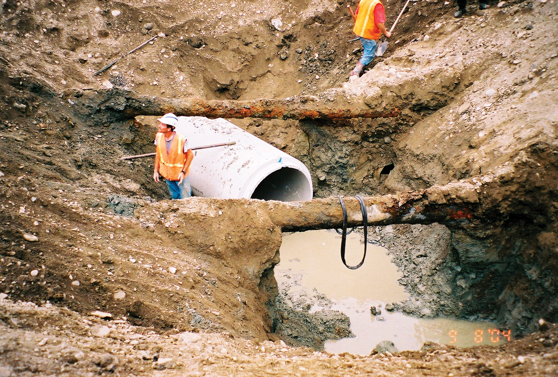 Pipe-new rcp - over excavation